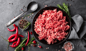 Extra lean ground beef with spices