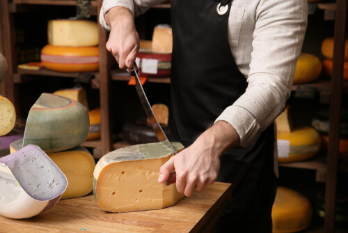 Make sure you know how to properly cut cheese bricks.